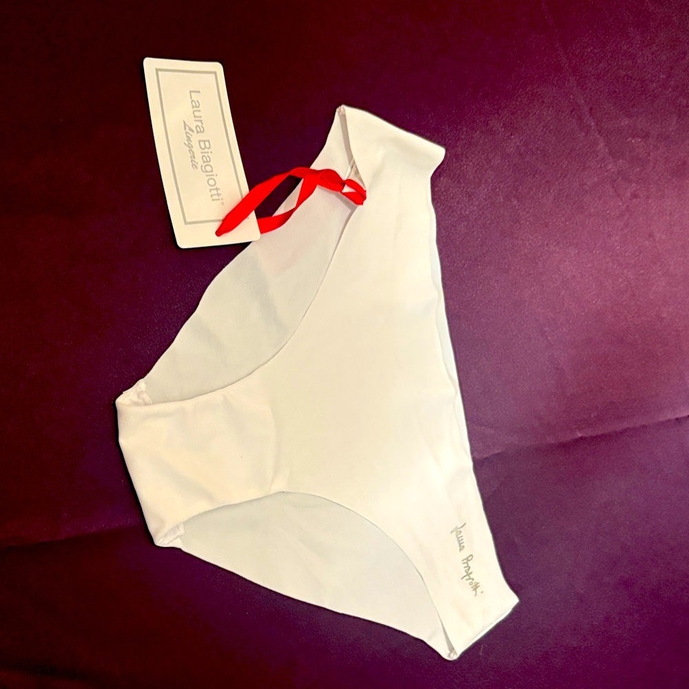 Laura Biagiotti White Panties, Sz M/L